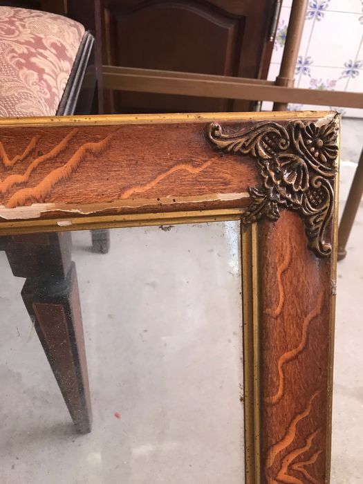 Moldura madeira com vidro