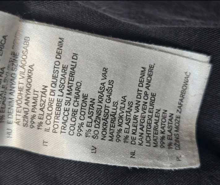 Czarne jeansy skinny low waist H&M