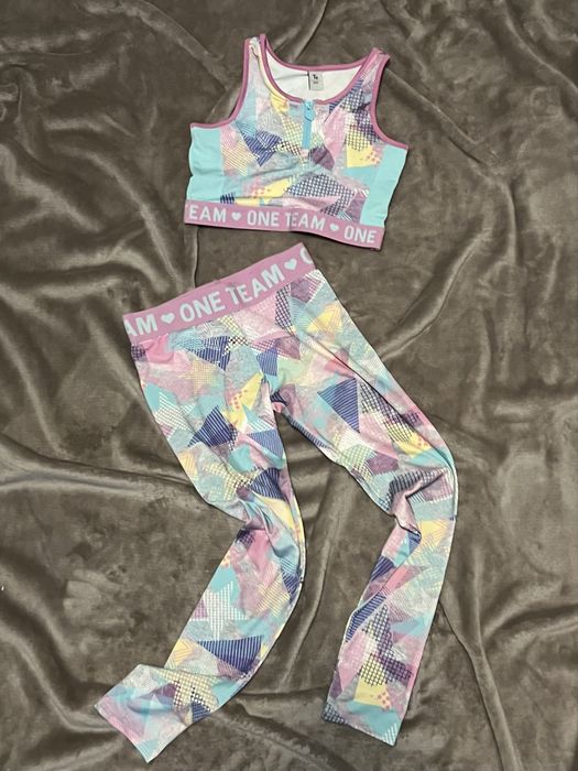 Комплект для дівчинки спортивний для тренування, танців 134 см.