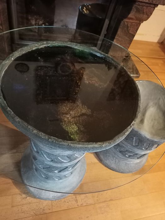 Stolik + 2 fotele meble CERAMIKA Współczesna Sztuka Polska