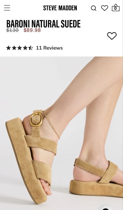 Босоніжки Steve Madden 8US РОЗПРОДАЖ замшевые боссоножки замшеві босоніжки
