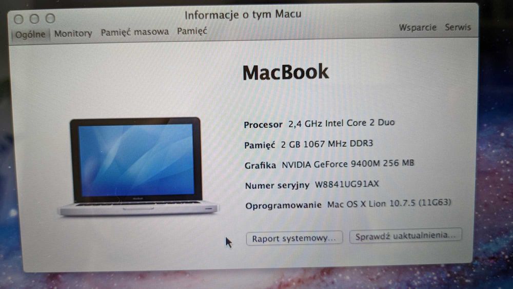 MacBook A1278 sprawny