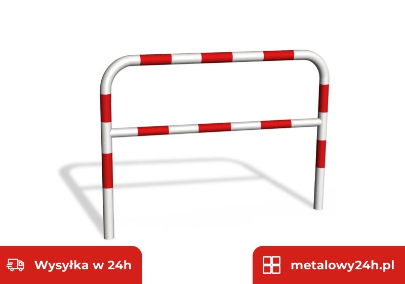 Bariera drogowa chodnikowa U-12a 150 cm z poprzeczką ochronna