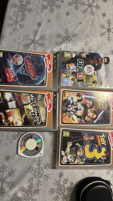 PSP sony z grami i etui