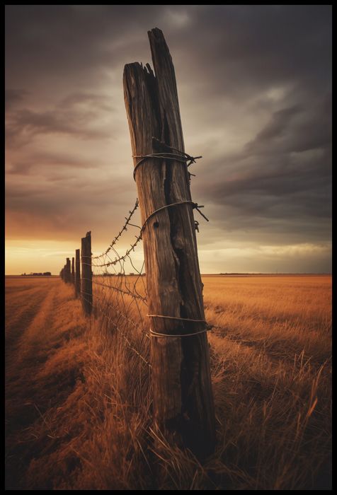 Plakat 68x101cm Zachód na Pograniczu