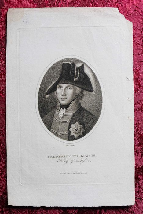 Frederico Guilherme III, Rei da Prússia, gravura de Freeman, 1807