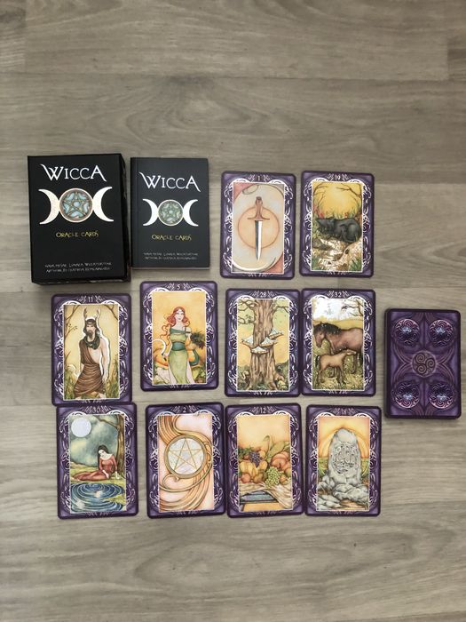 Карты  Ло скарабео Таро Викканский оракул оригинал серебряное теснение