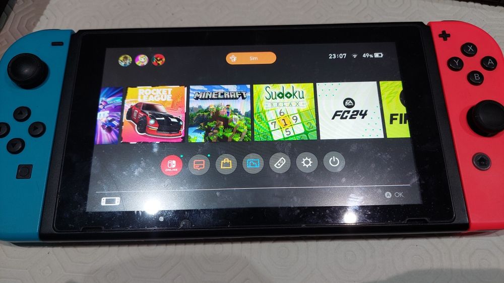 Nintendo Switch semi-nova com fifa24