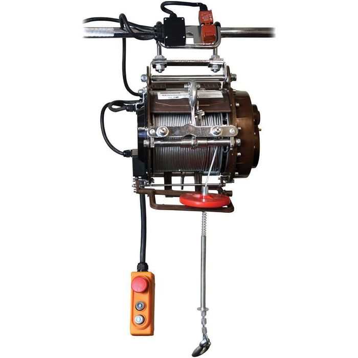 Guincho elétrico para oficina/garagem para elevação 500 kgs a 21 mts