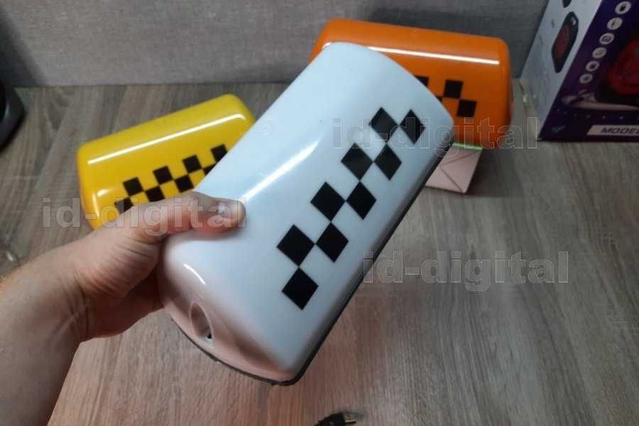 Шашка Таксі фішка Taxi акумуляторна бездротова з пультом ДК на акб led