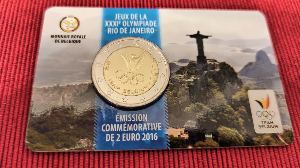 Cartões coincards Bélgica 2 euros comemorativos