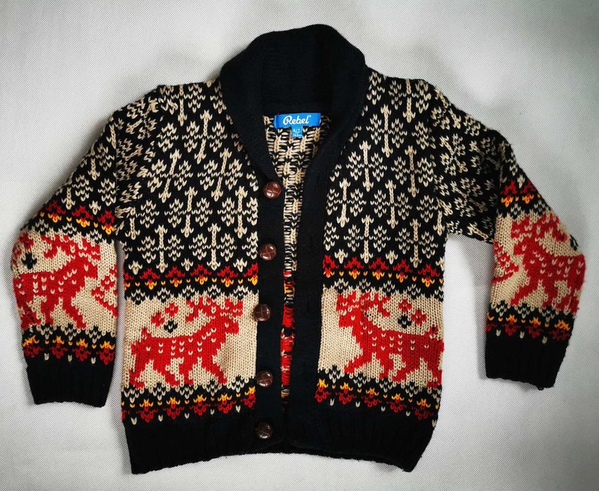 Wełniany sweter chłopięcy, 6-7 lat, 122 cm,Primark