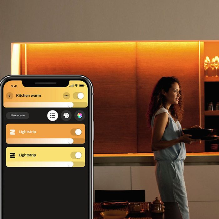 Fita LED PHILIPS HUE LightStrips Plus 2mt + Extensão 1mt