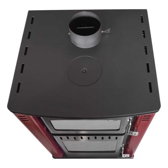 Piec na drewno 27,6kW ! piec, koza z płaszczem wodnym i piekarnikiem!