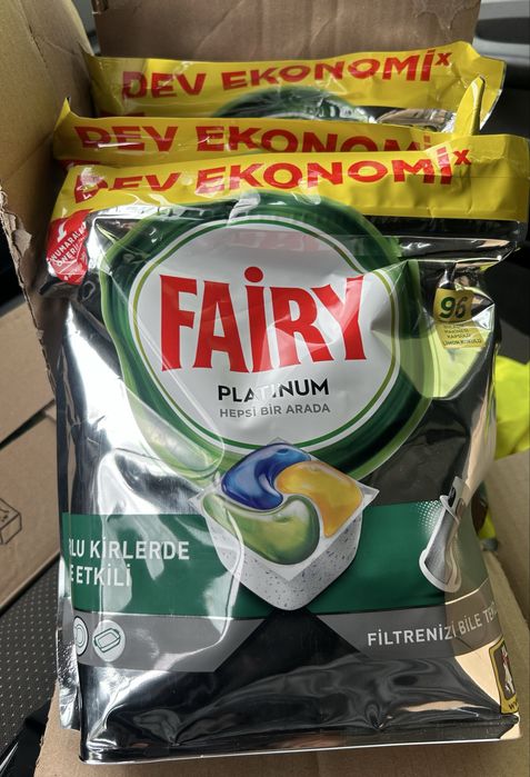 Kapsułki do zmywarki fairy 3x96 sztuk