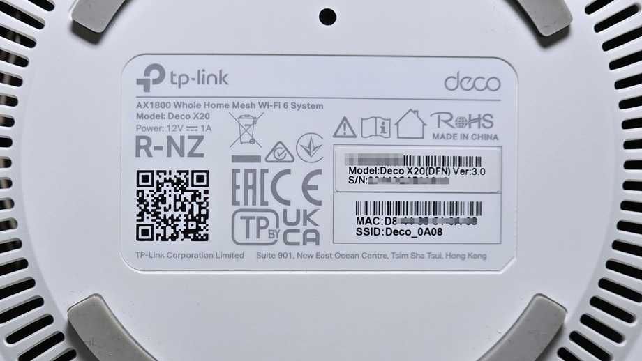 TP-Link Deco X20 AX1800 Mesh WiFi