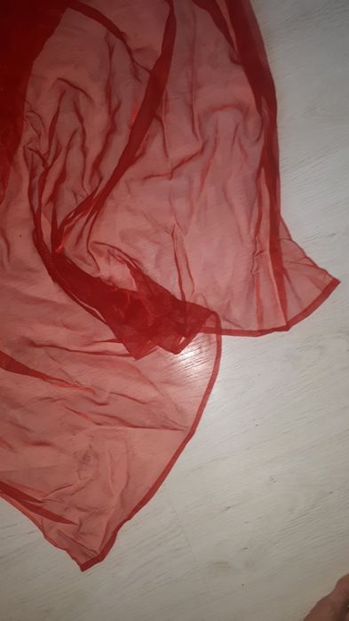 Тюль красная органза