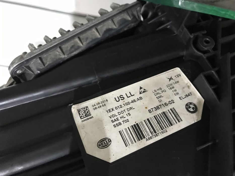 Фари бмв F30 LED Shadow line USA