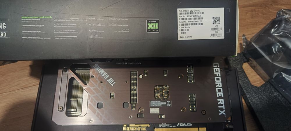 Asus GeForce RTX 3070 8GB TUF Gaming