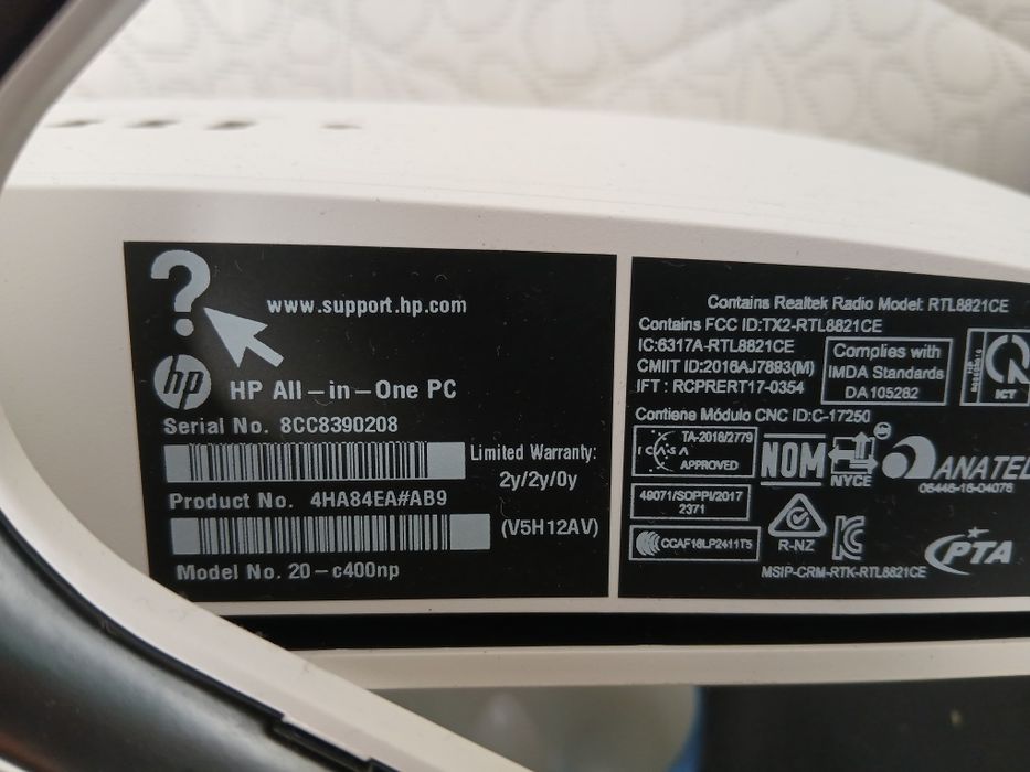 All in one HP 20