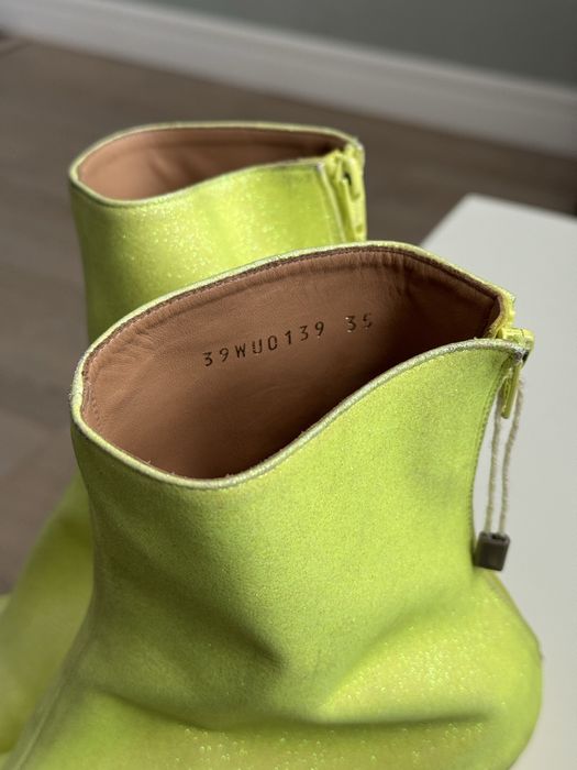 Черевики Maison Margiela Crushed Heel Glitter Ankle Boots