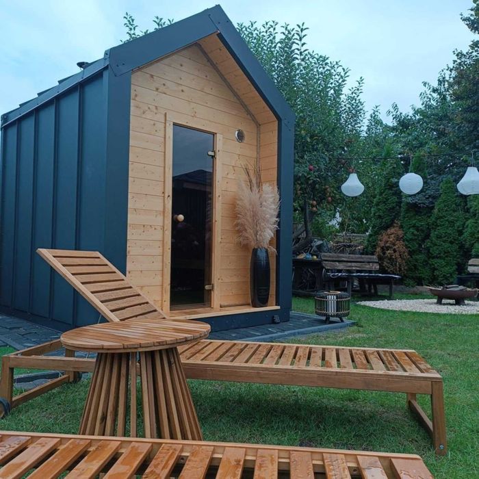 Sauna ogrodowa domek ogrodowy jacuuzi