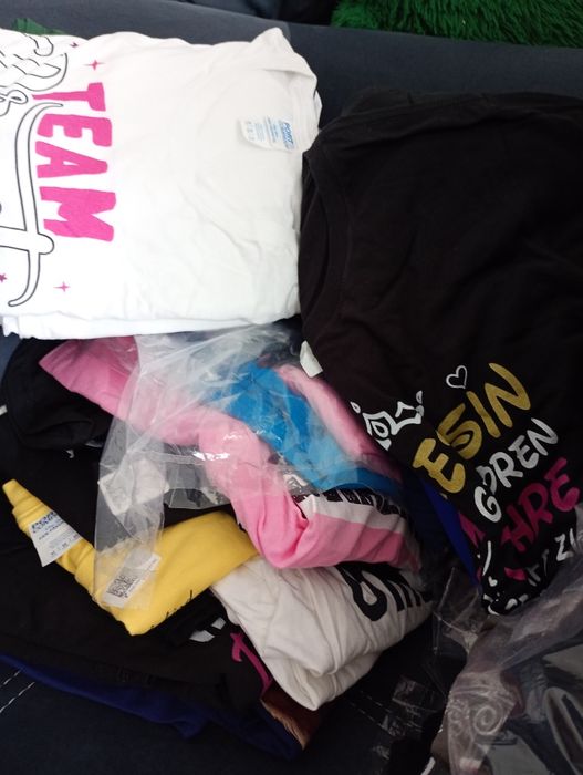 Komplet nowych koszulek bawełnianych rozmiar L