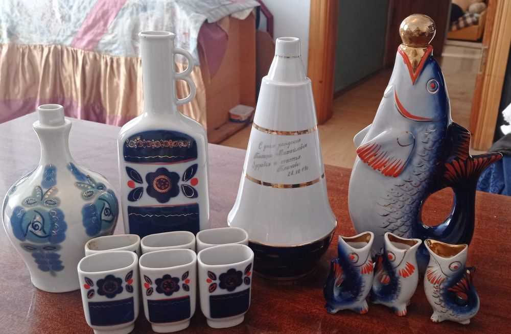 Стопки, рюмки, стаканы, графины,  СССР