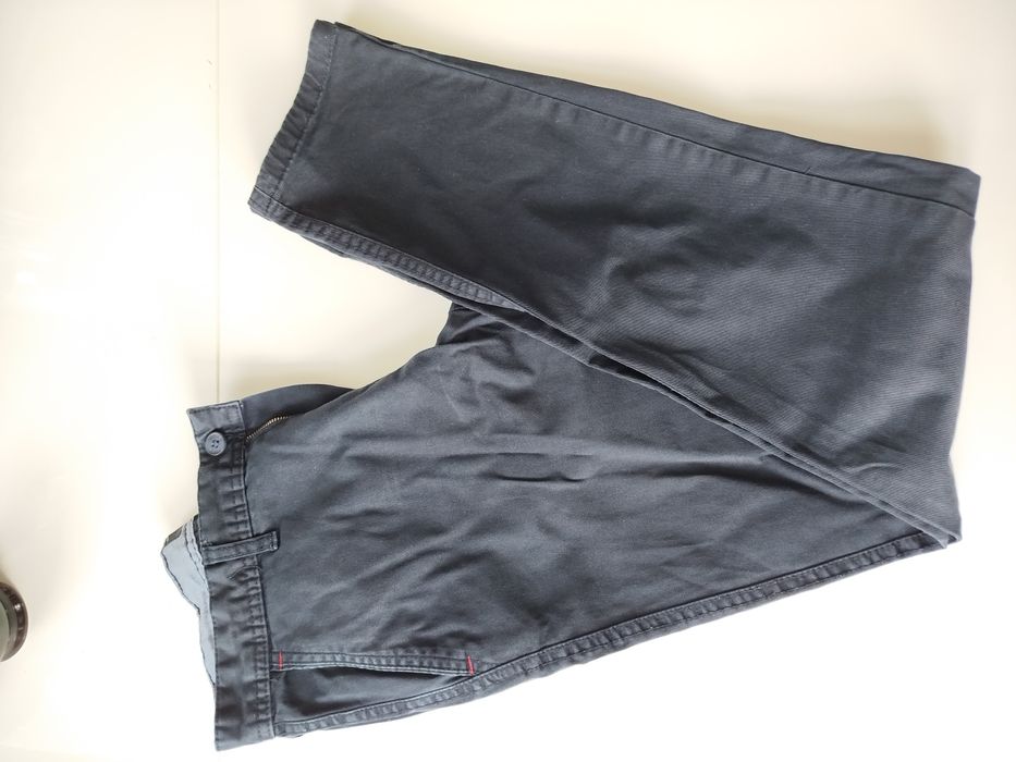 Męskie granatowe spodnie Kubenz slim