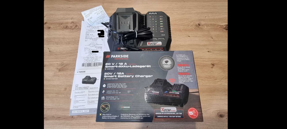 Klucz udarowy Parkside 20V, PASSP 20-Li B4+ładowarka+2x aku. GWARANCJA