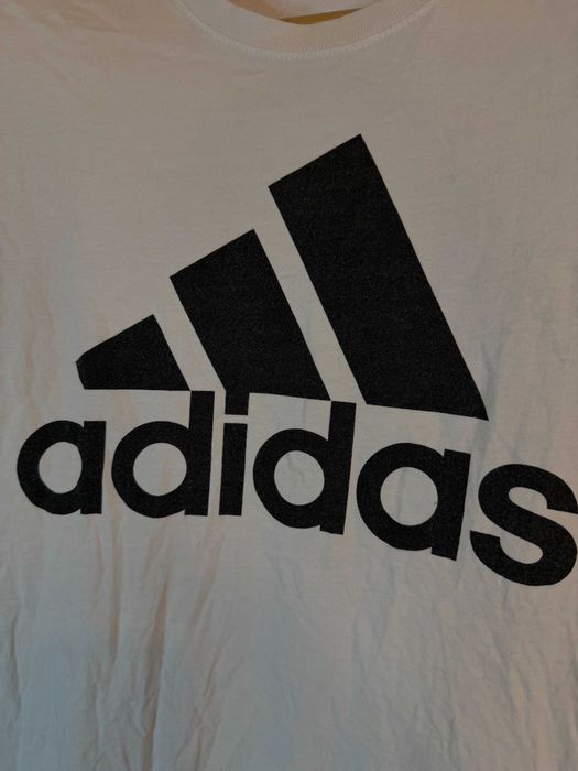 Koszulka Adidas biała z dużym logiem L
