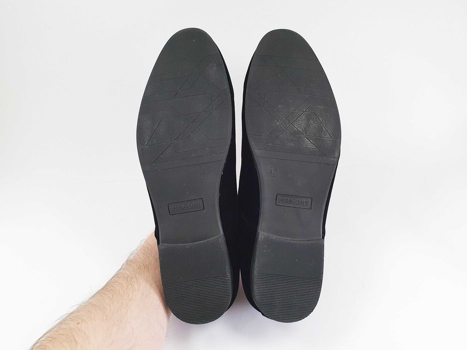 PIER ONE чорні велюрові туфлі 46 30 см 12 UK