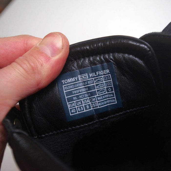 Черевики Tommy Hilfiger Leather boot made Portugal оригінал 40 розмір