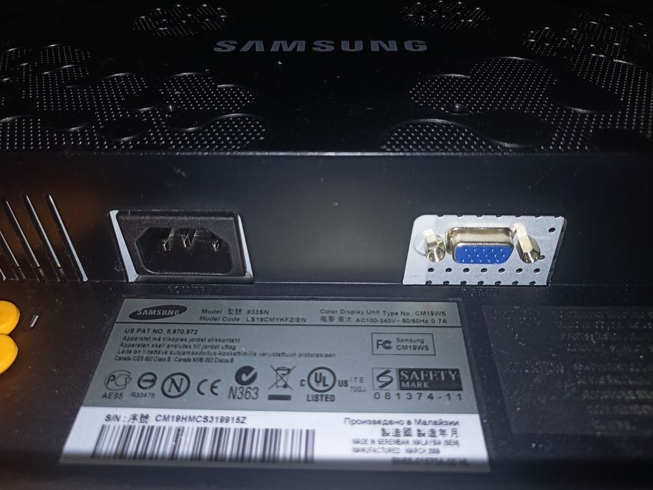 Monitor Samsung 19" VGA