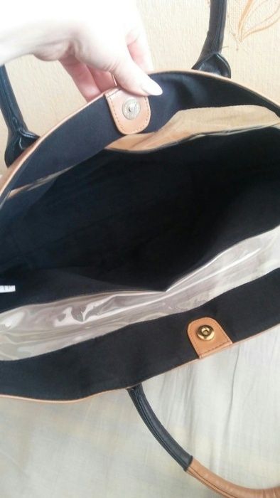 Brązowa torebka shopper bag