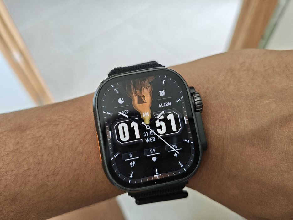 Smartwatch Microwear Ultra 3 AI – 128GB Memória / 8GB RAM + 4 Pulseiras (Novo/Semi-novo)