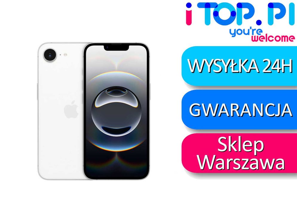 iPhone 16e 128gb Biały NOWE ZAPAKOWANE GWARANCJA APPLE Sklep iTop WaWa