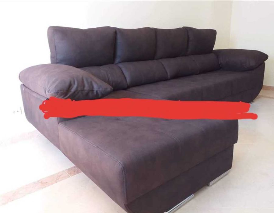 Sofá de 4 lugares c/ Chaise Long