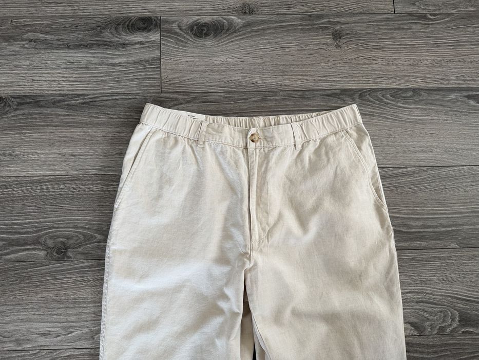 Eleganckie stylowe spodnie Uniqlo lniane   rozmiar L