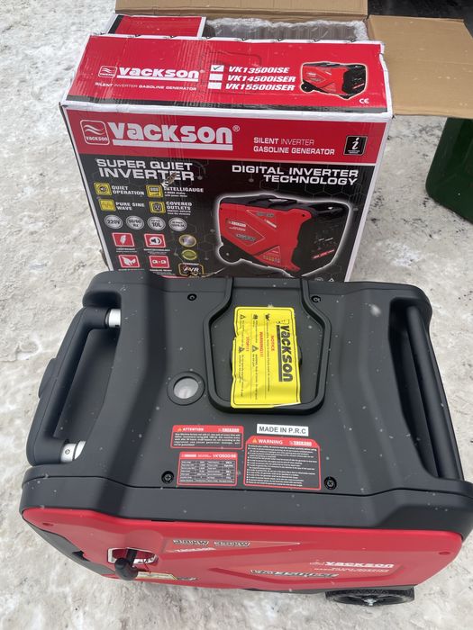Генератор інверторний, Vackson VK13500iSE, бензин, 3.8kw, електр старт