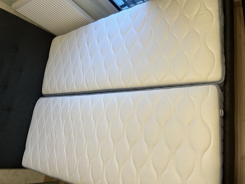 Materac Ikea 2 materace 160x200 Ikea Vagstranda 80x200 twardy i średnio twardy jak nowe