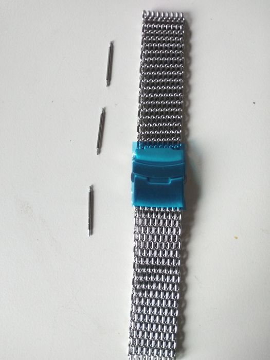Stalowa bransoleta do zegarka mesh shark 22 mm