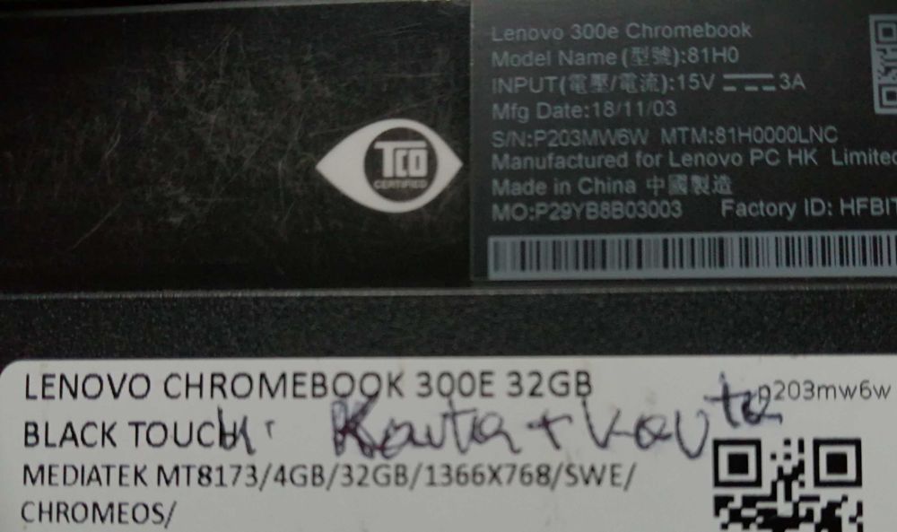 Laptop Lenovo Chromebook
