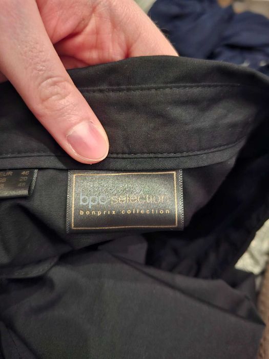 46 XXXL BPC Selection elegancka czarna koszula do pracy biurowa bluzka