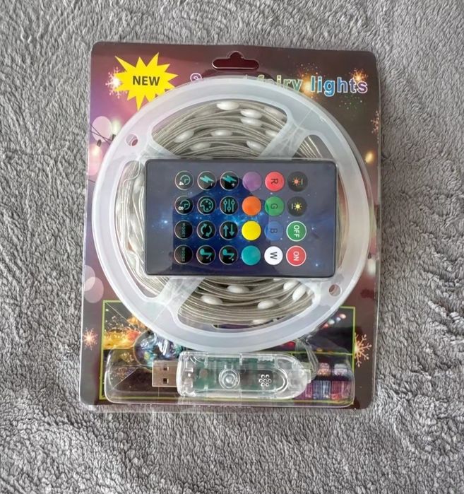 Гірлянда  Smart 10-20м  управління з телефону+ пульт. З батарейками