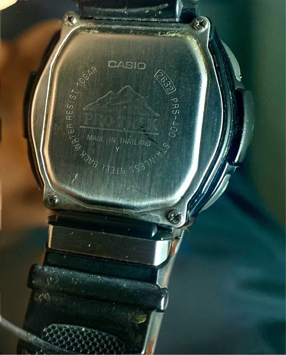 Casio Pro Trek PRS-400 para pesca e fases da lua ,vintage