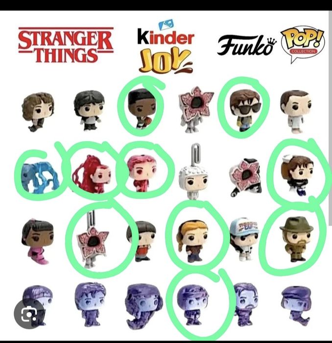 Coleção Stranger Things - Kinder Joy Funko
