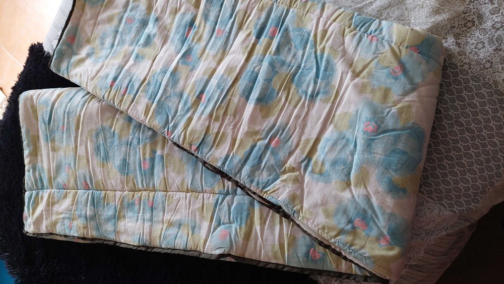 Conjunto 2 sacos cama azul e rosa