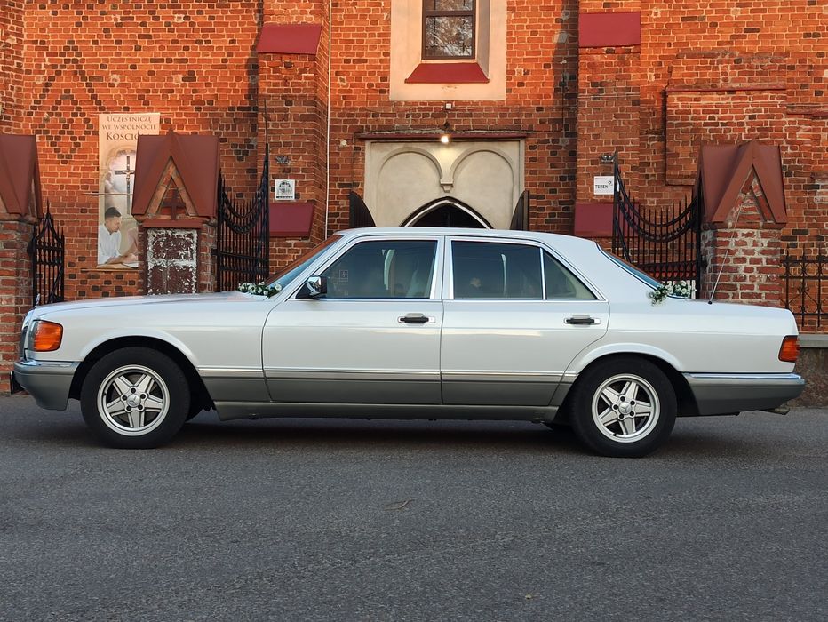 Mercedes W126 biała perła do ślubu i inne klasyki