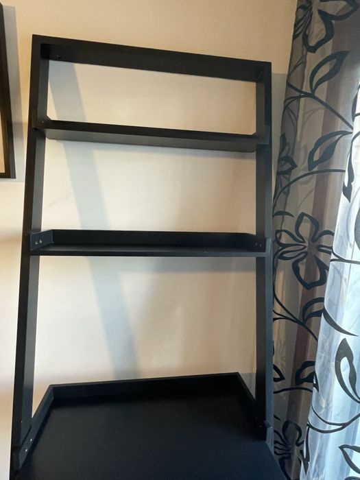 Estante secretária de parede preto